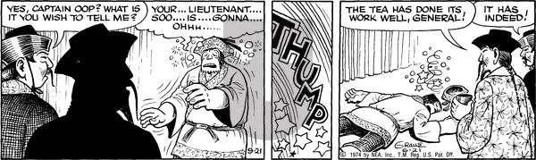 Alley Oop on Friday June 21, 1974 Comic Strip