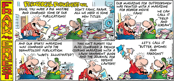 Frank and Ernest on Sunday October 5, 2008 Comic Strip