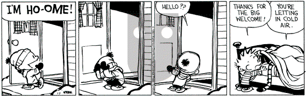 Calvin and Hobbes on Thursday January 7, 1993 Comic Strip