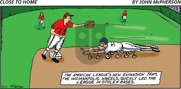 Close to Home on Sunday July 1, 2007 Comic Strip