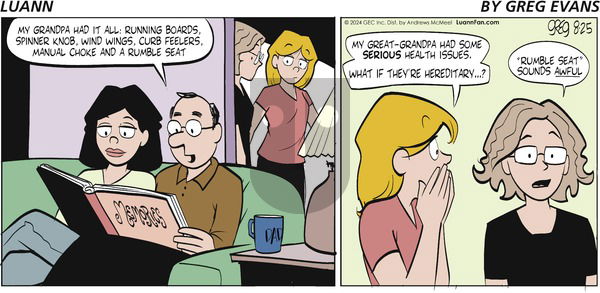 Luann - Sunday August 25, 2024 Comic Strip