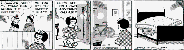 Nancy on Friday January 30, 1948 Comic Strip