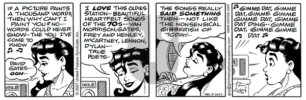 Nancy on Saturday May 19, 2007 Comic Strip