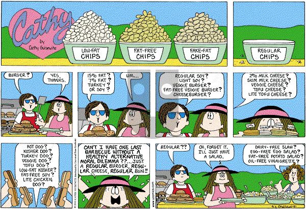 Cathy Classics - Sunday September 2, 2012 Comic Strip