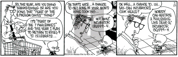 Monty on Monday November 22, 2004 Comic Strip