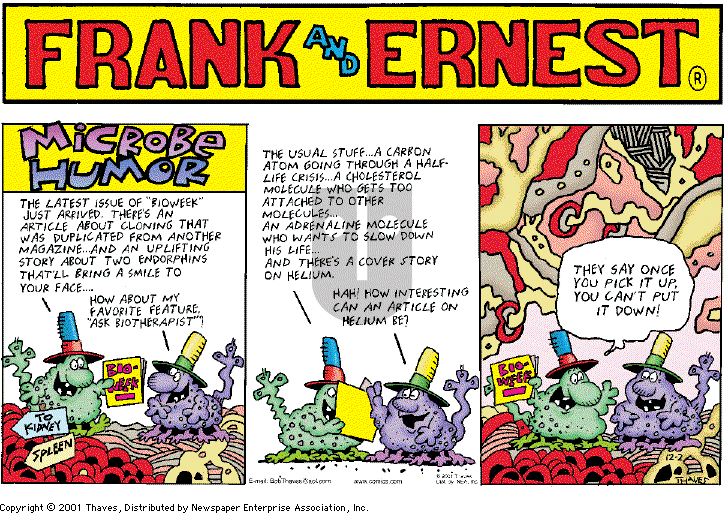 Frank and Ernest on Sunday December 2, 2001 Comic Strip