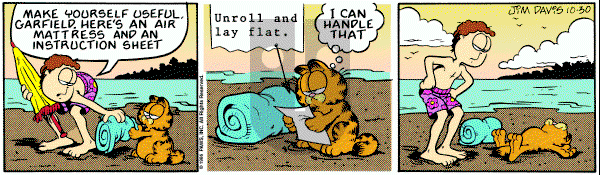 Garfield on Thursday October 30, 1986 Comic Strip