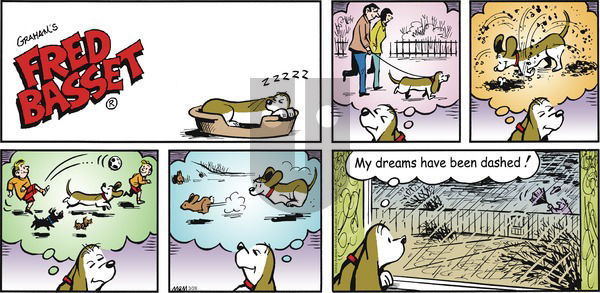 Fred Basset on Sunday March 26, 2017 Comic Strip