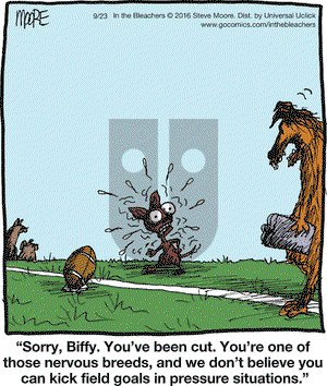 In the Bleachers on Friday September 23, 2016 Comic Strip