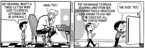 Grand Avenue on Tuesday January 30, 2007 Comic Strip