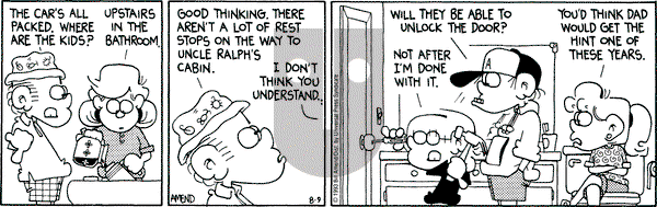 FoxTrot on Monday August 9, 1993 Comic Strip