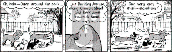 Fred Basset on Saturday April 30, 2005 Comic Strip