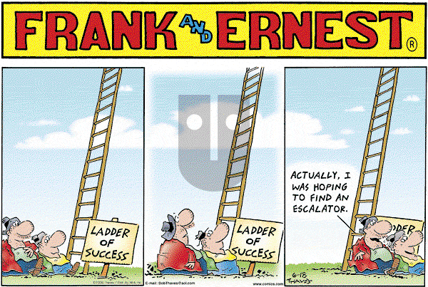 Frank and Ernest on Sunday June 18, 2006 Comic Strip