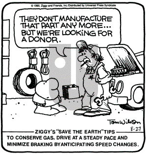 Ziggy on Monday August 27, 1990 Comic Strip