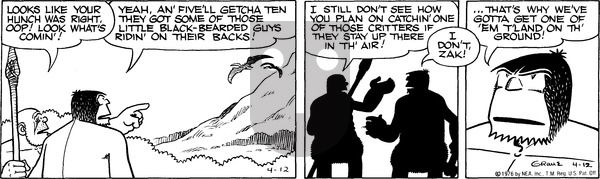 Alley Oop on Monday April 12, 1976 Comic Strip