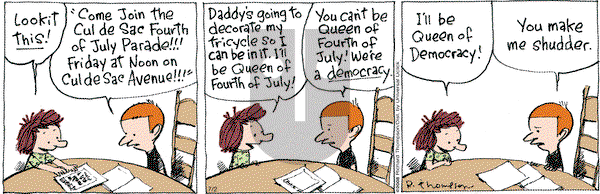 Cul de Sac on Tuesday July 2, 2013 Comic Strip