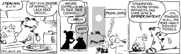 Over the Hedge on Tuesday April 9, 1996 Comic Strip