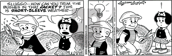 Nancy on Wednesday June 6, 2001 Comic Strip