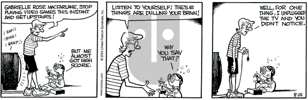 Grand Avenue on Tuesday August 24, 2004 Comic Strip