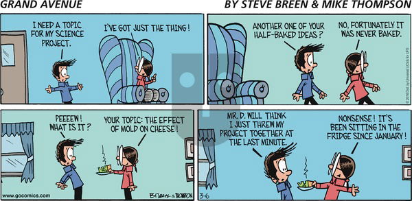 Grand Avenue on Sunday March 6, 2016 Comic Strip