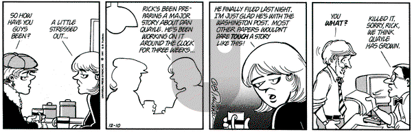 Doonesbury on Tuesday December 10, 1991 Comic Strip