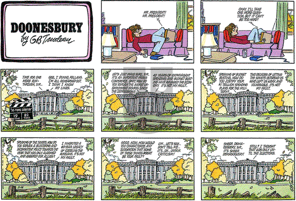 Doonesbury on Sunday November 14, 1982 Comic Strip