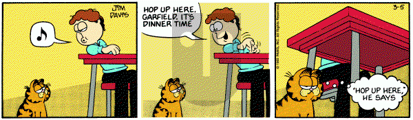 Garfield on Saturday March 5, 1983 Comic Strip