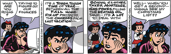 Nancy on Wednesday December 9, 2009 Comic Strip