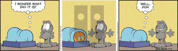 Garfield on Monday November 4, 2019 Comic Strip