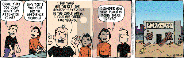 Pooch Cafe on Friday July 31, 2015 Comic Strip