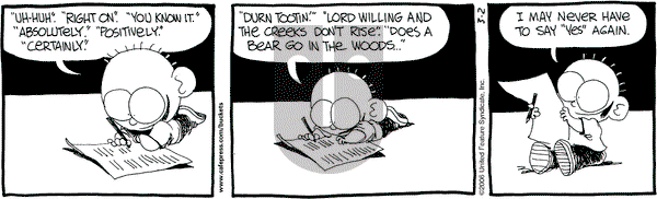 The Buckets on Thursday March 2, 2006 Comic Strip