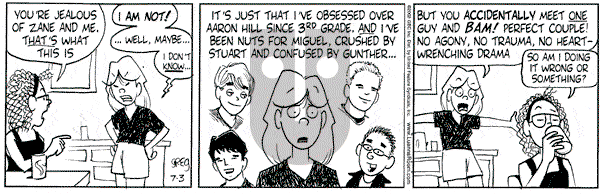 Luann on Saturday August 3, 2002 Comic Strip