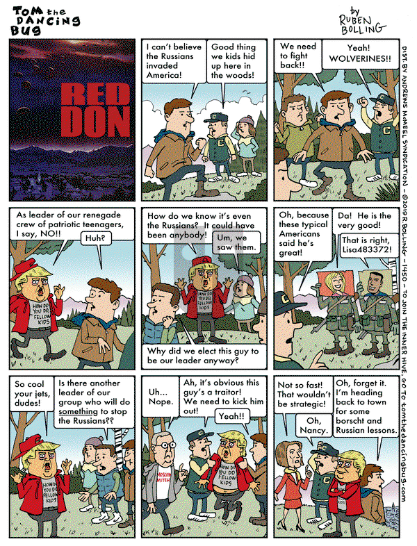 Tom the Dancing Bug on Friday August 9, 2019 Comic Strip