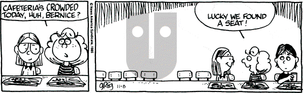 Luann on Friday November 8, 1985 Comic Strip