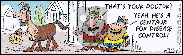 Frank and Ernest on Wednesday October 29, 2014 Comic Strip