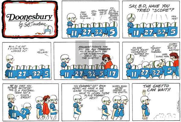 Doonesbury on Sunday October 3, 1971 Comic Strip