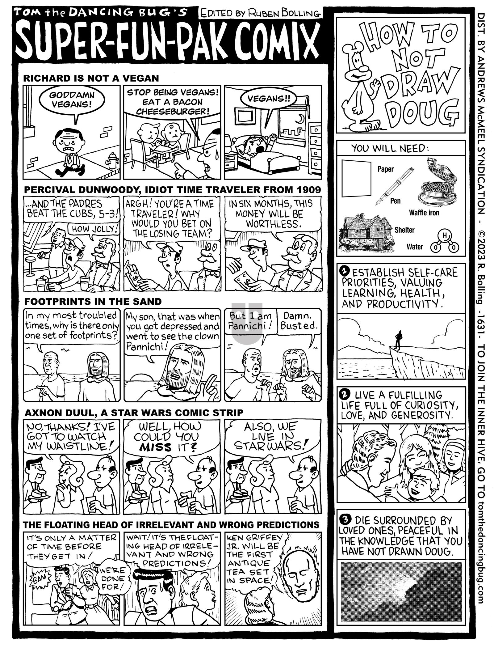 Tom the Dancing Bug - Monday April 10, 2023 Comic Strip