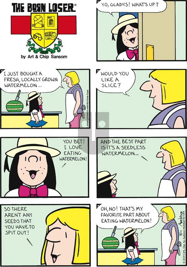 The Born Loser on Sunday August 11, 2019 Comic Strip