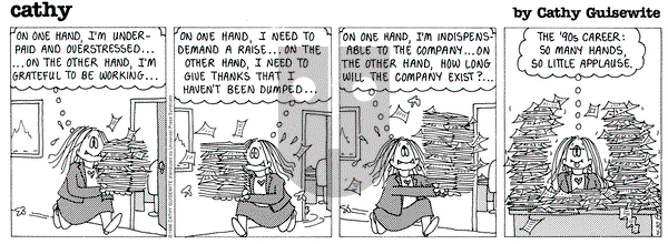 Cathy Classics on Tuesday April 30, 1996 Comic Strip