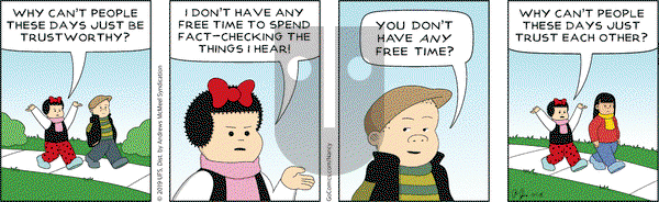 Nancy on Monday November 11, 2019 Comic Strip
