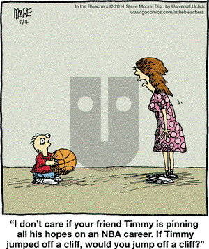In the Bleachers on Wednesday May 7, 2014 Comic Strip