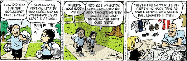 Cleats - Saturday August 17, 2002 Comic Strip