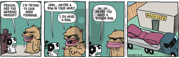 Pooch Cafe on Tuesday April 16, 2013 Comic Strip