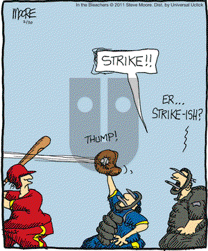 In the Bleachers on Saturday July 30, 2011 Comic Strip