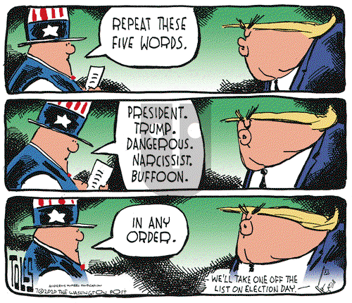 Tom Toles on Friday July 24, 2020 Comic Strip
