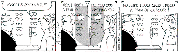 The Born Loser on Thursday August 21, 1997 Comic Strip