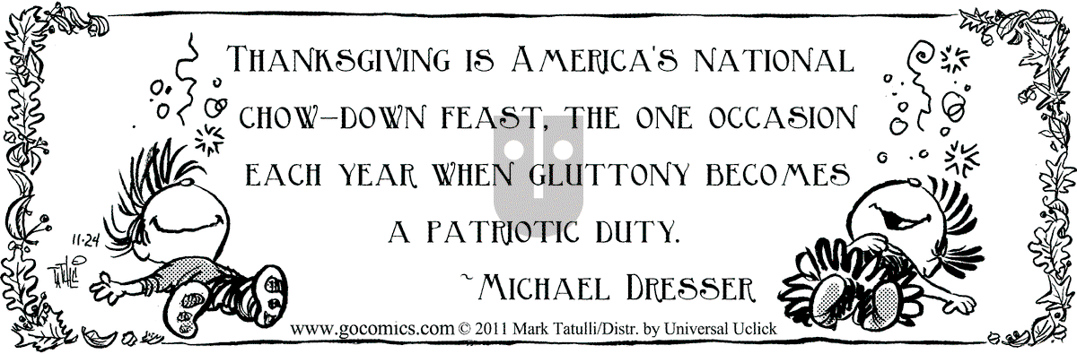 Heart of the City - Thursday November 24, 2011 Comic Strip