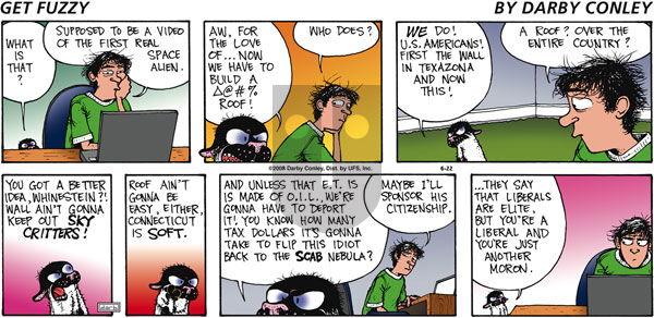 Get Fuzzy on Sunday June 22, 2008 Comic Strip