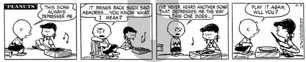 Peanuts - Thursday March 5, 1953 Comic Strip