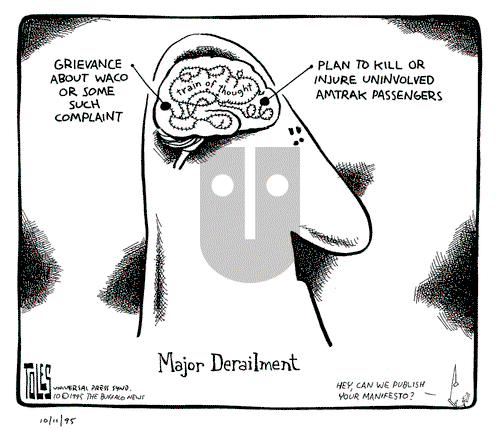 Tom Toles on Wednesday October 11, 1995 Comic Strip